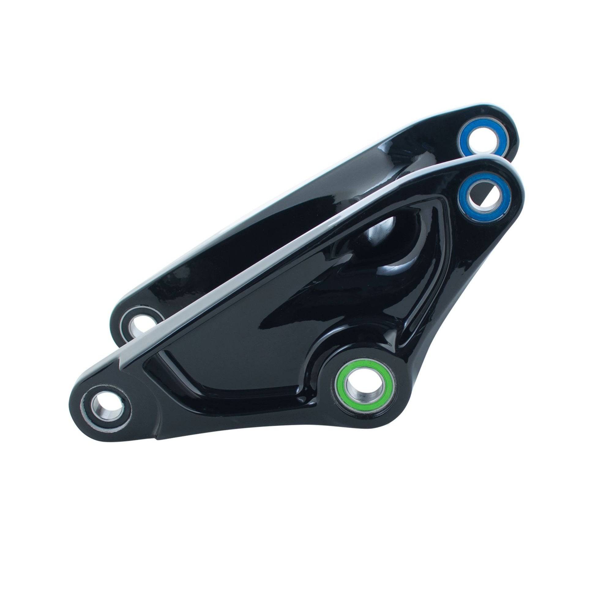 Trek Rocker Link suspension component in black for 2017-2018 Remedy 27.5 mountain bike, close-up view of the bike part