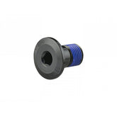 Black Trek Bolt M10x16mm alloy bike frame fastener, close-up of the threaded M10 bolt for bicycle component assembly.