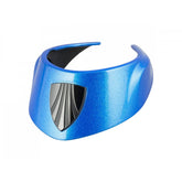 Trek Boone 6 IsoSpeed metallic blue headtube cover for bike frame protection on mountain bike components.