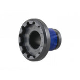 Trek 2022 ABP non-drive side dropout bolt for Session 29 suspension, close-up of mountain bike component part.