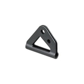 Black Trek Bolt-On Single Cable Housing Guide attached to a bike frame for cable organization and routing.