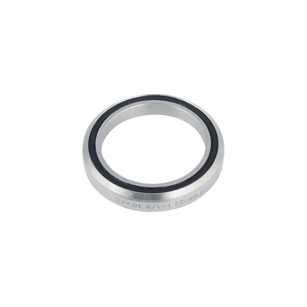 Silver FSA 1-1/8 inch upper headset bearing for Trek bikes, ensuring smooth steering and durable bike control.
