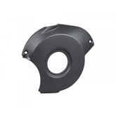 Black Trek Powerfly 2018 e-MTB motor cover on the non-drive side, designed for motor protection and component durability.