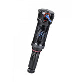 Black RockShox Deluxe RT3 205 x 50mm shock absorber for Trek bikes, featuring adjustable damping and high-performance components.