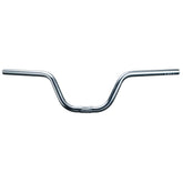 Trek Riser Cruiser Handlebar 25.4mm silver with 20° rise, 665mm width, and 150mm extension, bike component for comfortable riding.
