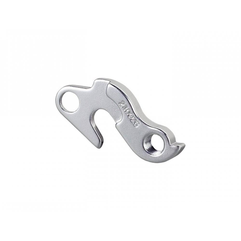 Trek MTB tandem rear derailleur hanger in silver, 135mm Q/R drive side, compatible with 2003 Trek mountain bikes.