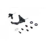 Trek MTB rear horizontal sliding dropout kit with 142x12mm thru axle in black, component for bike frame compatibility.