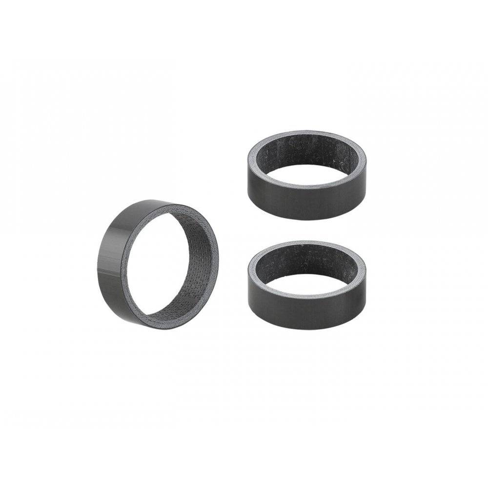 Bontrager Carbon headset spacers, 10mm x 28.6mm, set of 3, for 1-1/8 inch bike steerers, lightweight cycling components
