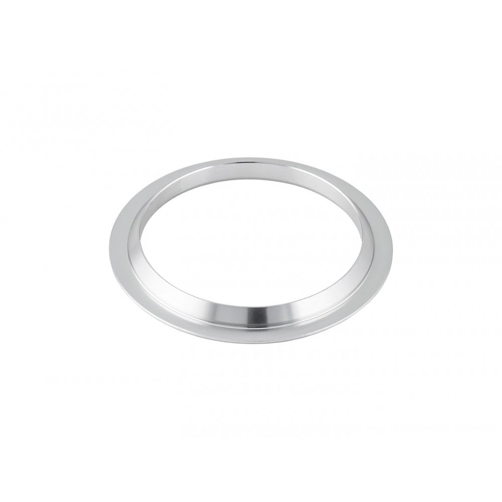 Silver FSA 1.5-inch lower headset crown race for bike steering, compatible with Trek components, precision bike parts.