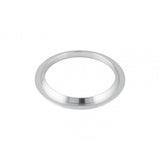 Silver FSA 1.5-inch lower headset crown race for bike steering, compatible with Trek components, precision bike parts.