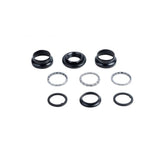 Black Trek Kids' headset reducer adapter converting 1-1/8" to 1" threaded steerer for bicycle components.