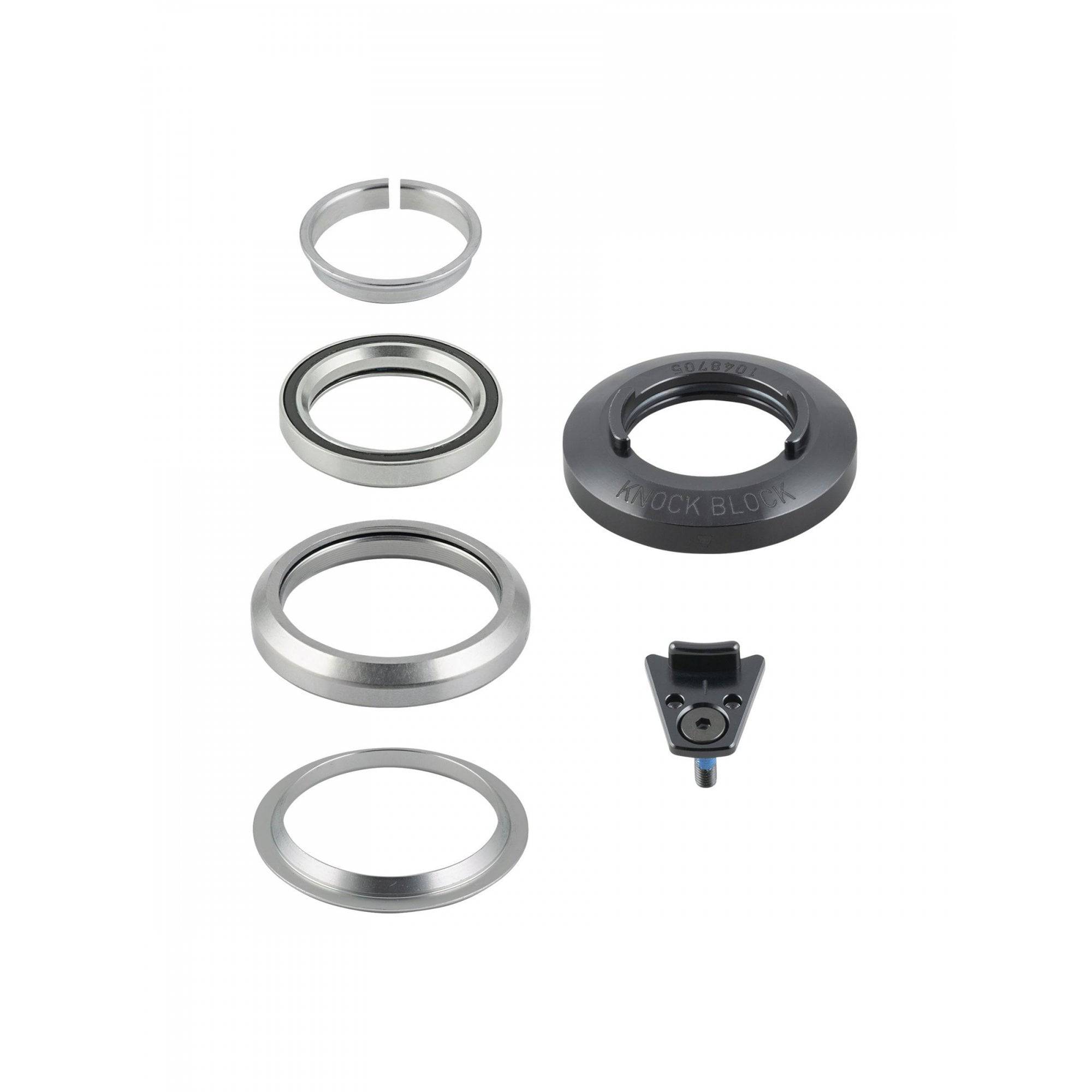 Trek Knock Block 72-degree headset assembly with integrated display chip, black, for 28.6mm (1-1/8") bike steering components