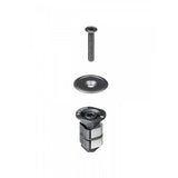 Trek Madone SLR black headset compression plug for 28.6mm steering tube, designed for smooth bike handling and component fit.