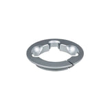 Trek Madone Gen 7 grey custom compression ring headset split ring for bike components, close-up of the headset part.