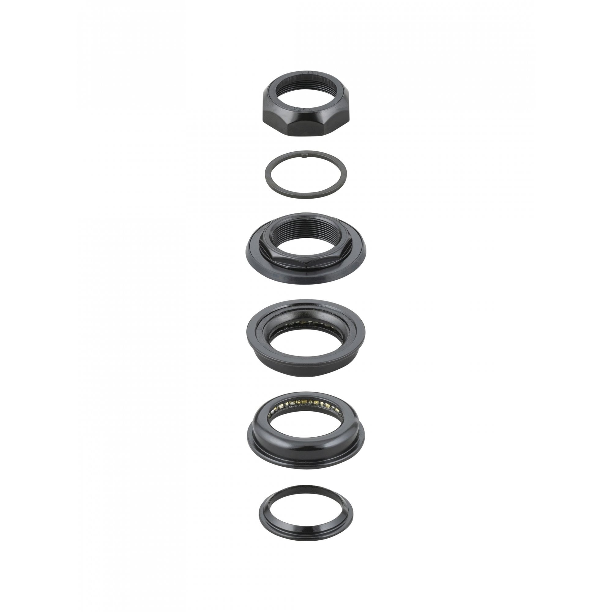 Trek VP Components MH305C threaded bike headset in black, 28.6mm (1-1/8") diameter, durable and suitable for bike steering.