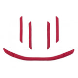 Red Bontrager Solstice MIPS helmet replacement fit pad for adult and youth helmets, showing the soft, cushioned interior pad.