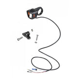 Bontrager Lync Ion front light mount for Bosch eBikes, black and white accessory, designed for secure stem attachment.