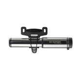 Bontrager Air Support HV Pro mini bike pump in silver with Presta valve compatibility for inflating bicycle tires.