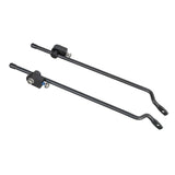 Trek Diamant Villiger curved black rear bike rack support, 300mm length, bicycle accessories for luggage rack stability.