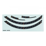 Bontrager Line Elite 30 rim decal set for 29-inch mountain bike rims, durable component decals for bike customization.