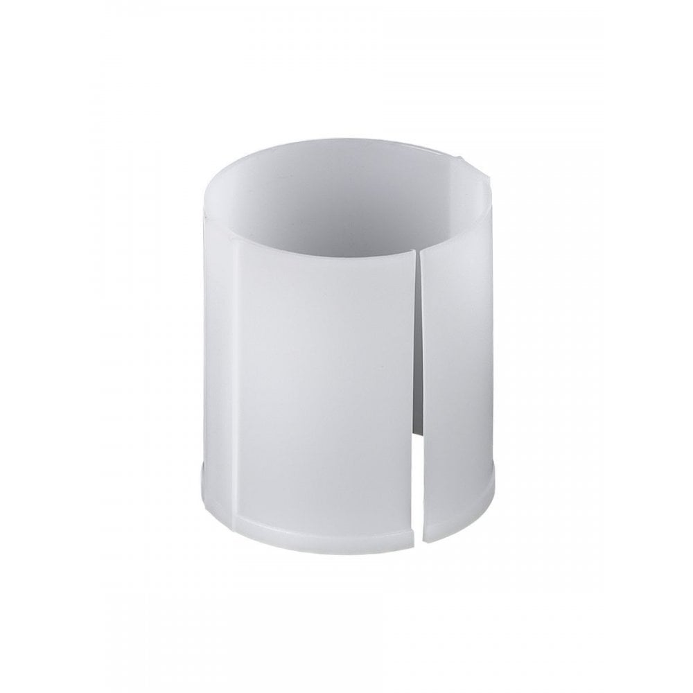 Bontrager Line Dropper seatpost travel reducer in white, 30mm to 25.15mm diameter, for mountain bike components