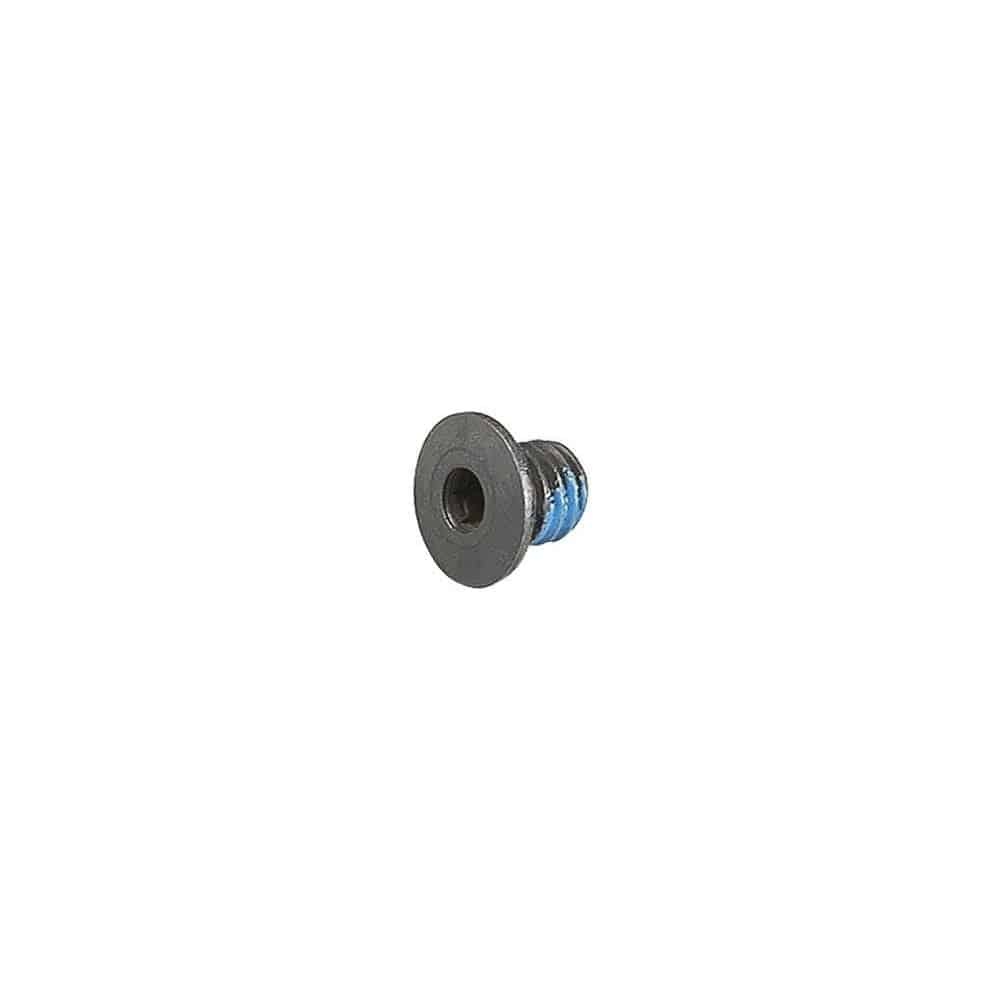 Black Bontrager Line Elite dropper seatpost cartridge mounting bolt for Trek bikes, designed for secure installation of dropper seatposts.