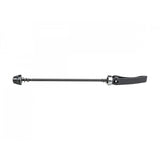 Black Bontrager Boost 141 rear skewer for Trek Boost 141 hubs, 158mm length, bike component for secure wheel attachment.