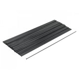 Bontrager 14 gauge black nail-head spokes for bicycle wheels, 310mm length, shown in a box of 100 for wheel repair components.
