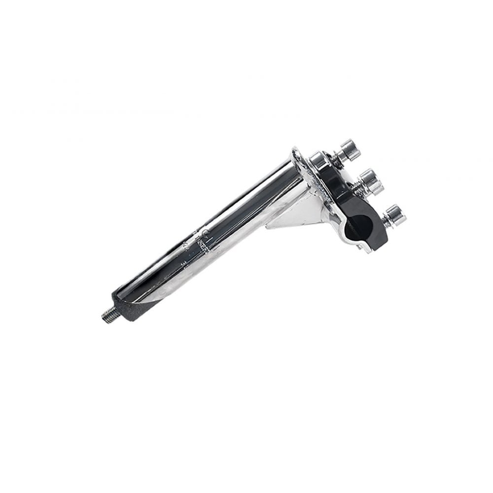 Trek 20-inch kids bike stem with a 25-degree angle, 40mm length, black and silver quill component for children's bicycles.