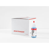 Bontrager TLR Tyre Sealant in 3oz bottles, white and red, 12-pack for tubeless bike tires, showing bottles and packaging.
