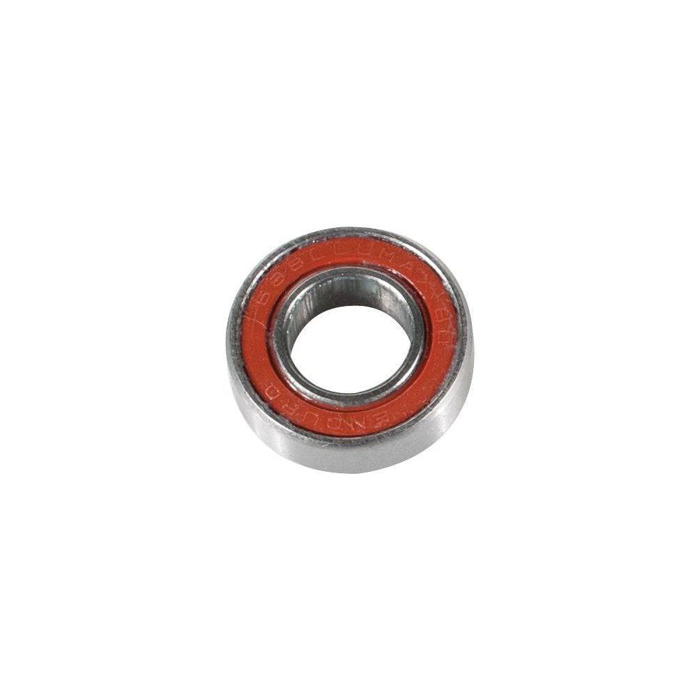 Trek full suspension bike component with grey and red sealed bearing, 8x16x5mm size, for replacement and maintenance.