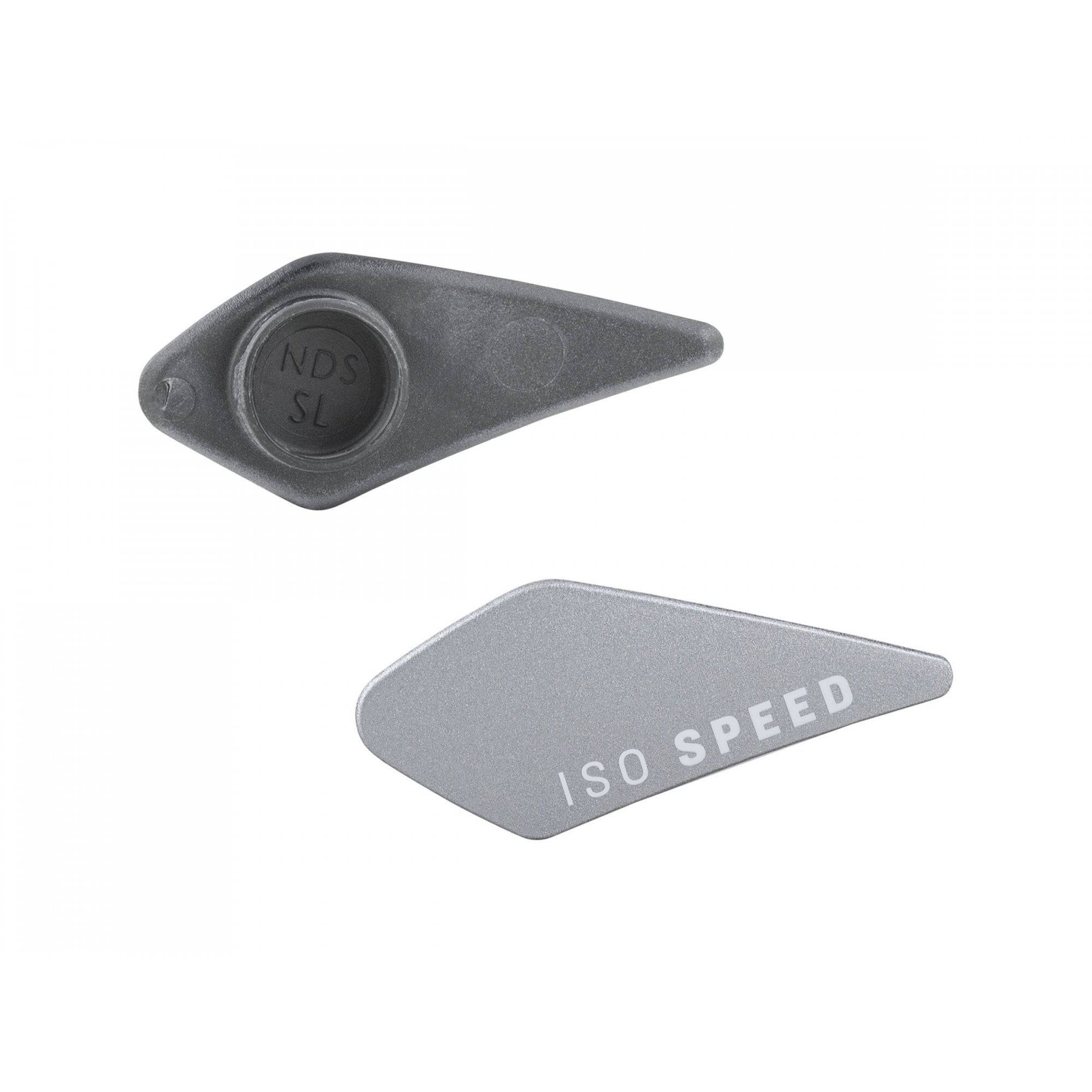 Trek 2022 Domane SL rear IsoSpeed cover and quick-release seat tube protector, silver component for bike performance.