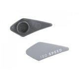 Trek 2022 Domane SL rear IsoSpeed cover and quick-release seat tube protector, silver component for bike performance.