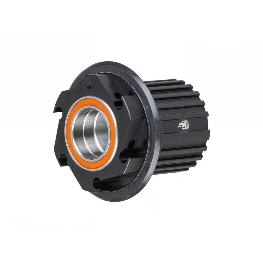 Bontrager Rapid Drive Micro Spline v2 12-speed freehub body in black showing the 148mm OLD design for bike components