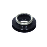 Black Bontrager DT240 15mm Drive Side Axle End Cap for 100/110mm OLD front or rear hub, replacement component.