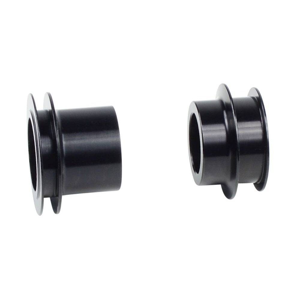 Bontrager DT240 15mm axle end cap kit in black for 100mm old front and rear bike hubs, component replacement part