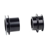 Bontrager DT240 15mm axle end cap kit in black for 100mm old front and rear bike hubs, component replacement part