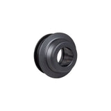 Bontrager DT240 12mm drive side axle end cap in black for 100mm old front hub replacement, showing the component and its details.