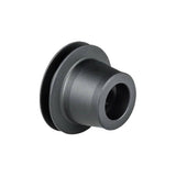 Black Bontrager DT240 12mm non-drive axle end cap for 100mm OLD front or rear hub, component bike part.