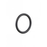 Black Bontrager DT350 road front hub bearing spacer and O-ring, 100mm OLD replacement component for bicycle wheel maintenance.
