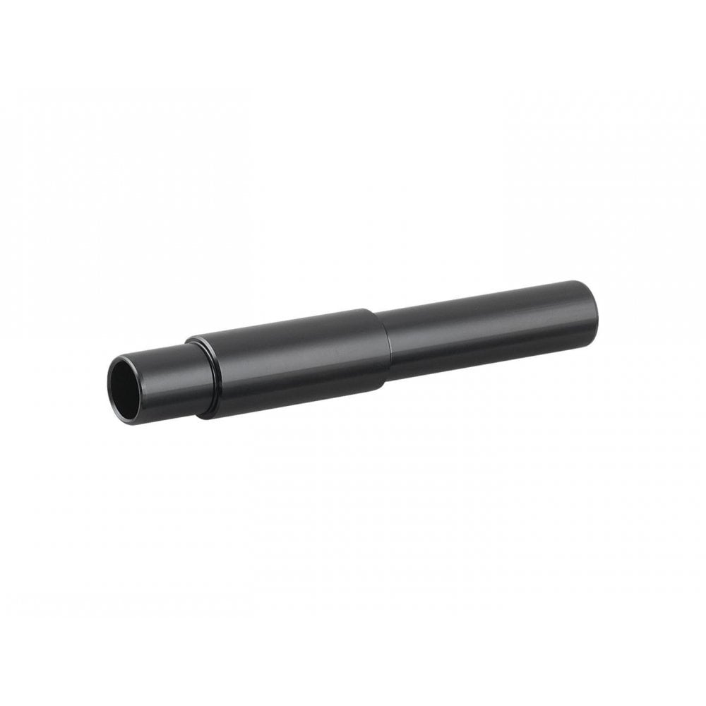 Silver Bontrager DT350 Road rear axle for 142mm hubs, replacement component for DT 350 cycling wheel hubs.