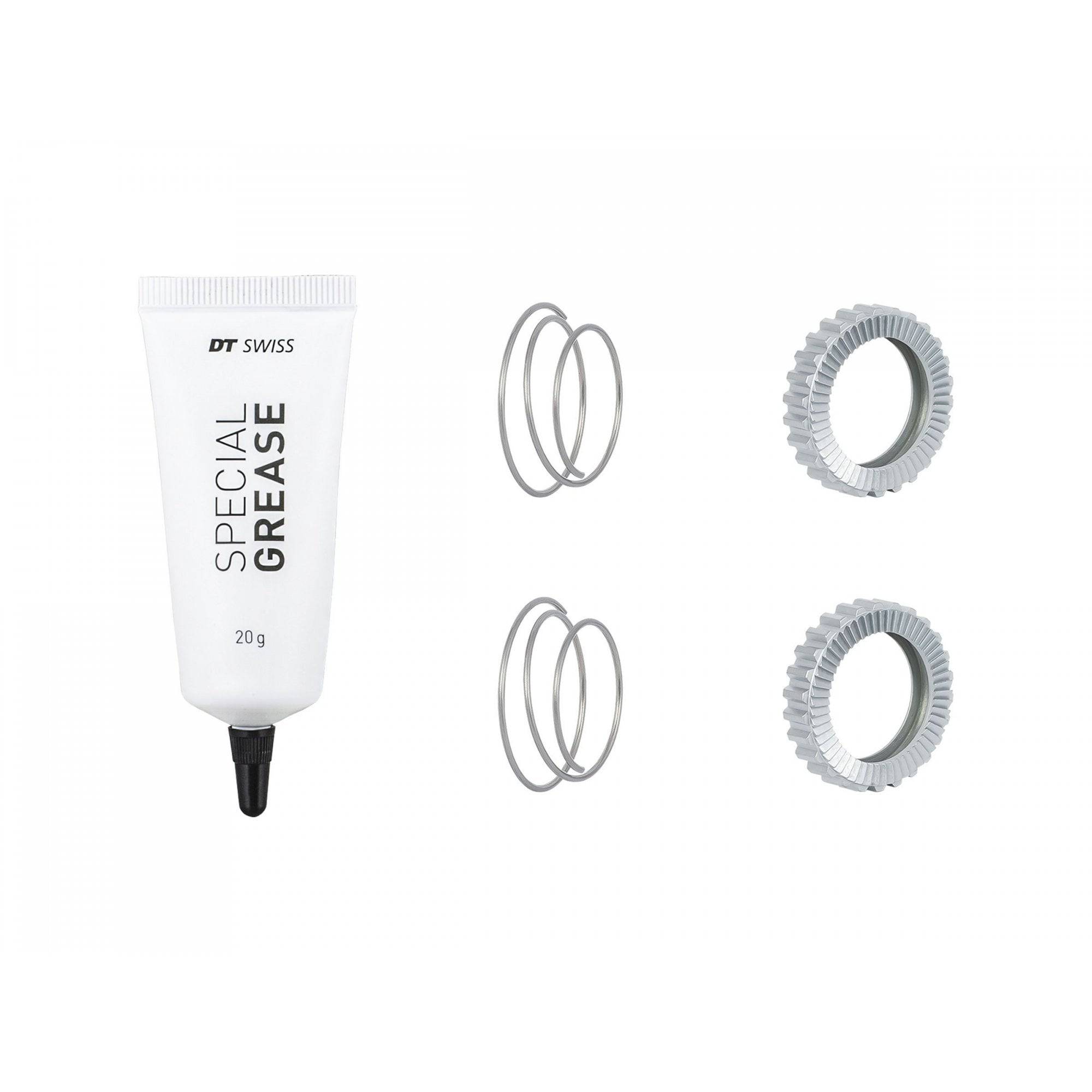 Bontrager DT Swiss 54-tooth superlight star ratchet kit for rear hub, silver, compatible with 130/135/142/148mm OLD.