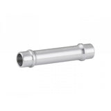 Silver Bontrager Aeolus RSL front hub axle, 100mm old replacement component, for bicycle wheel compatibility.
