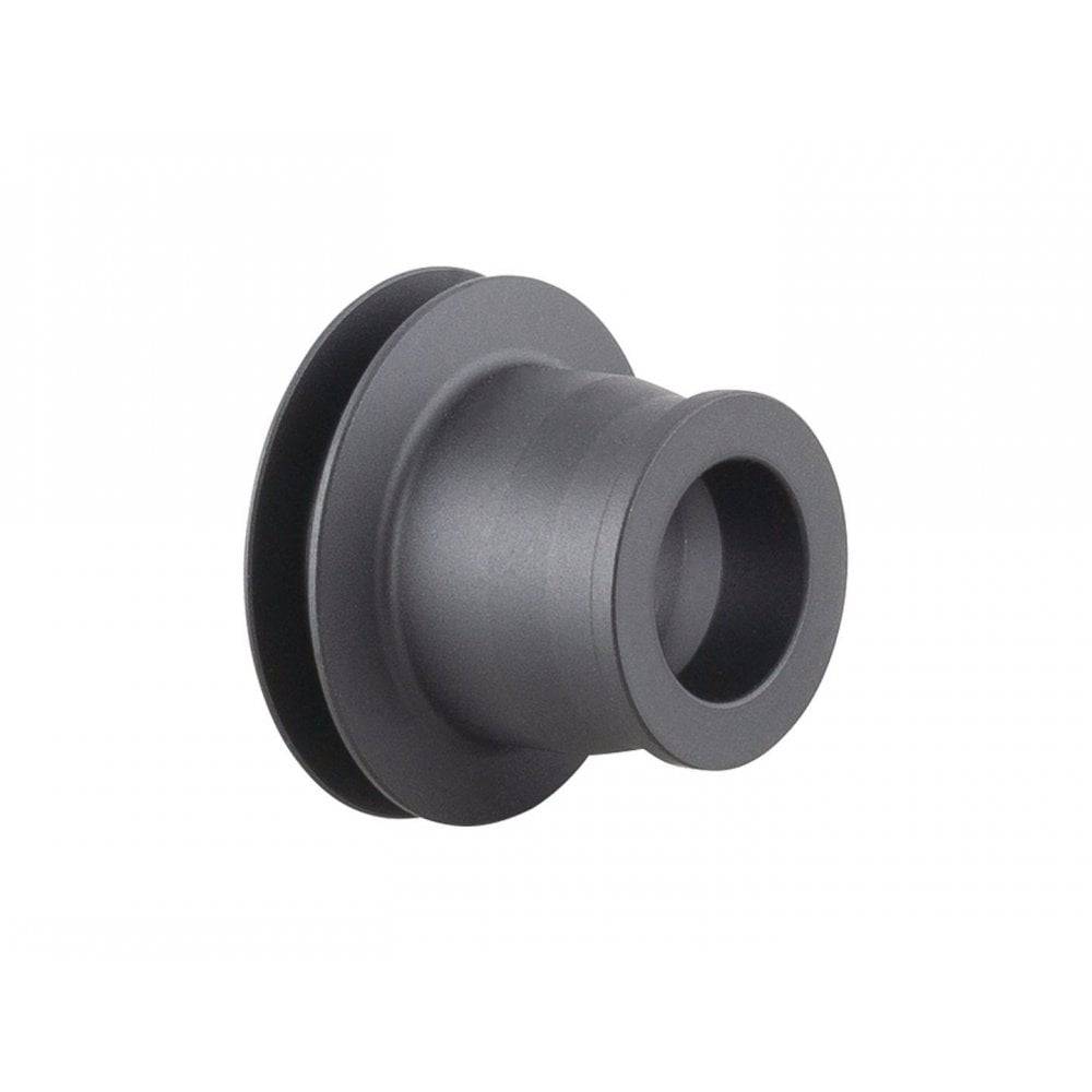 Bontrager Aeolus RSL 12mm non-disc front hub axle end cap in black, 100mm old for bicycle wheel component replacement.
