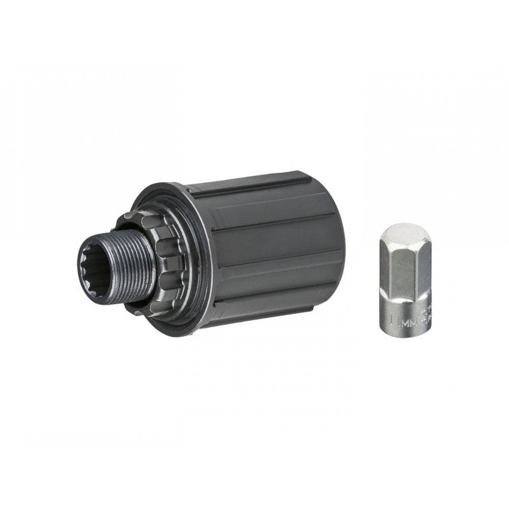 Bontrager TK-32 11-speed freehub body in black for 130mm OLD hubs, compatible replacement component for bike wheel hubs.