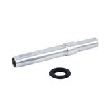 Bontrager Duster Elite rear axle kit in black for bikes, featuring 142mm OLD for rear wheel installation.