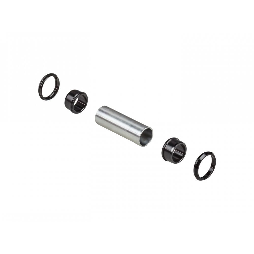 Bontrager Line DH 30 front axle kit for MTB, 110x20mm, black and silver, replacement component for mountain bike hubs.