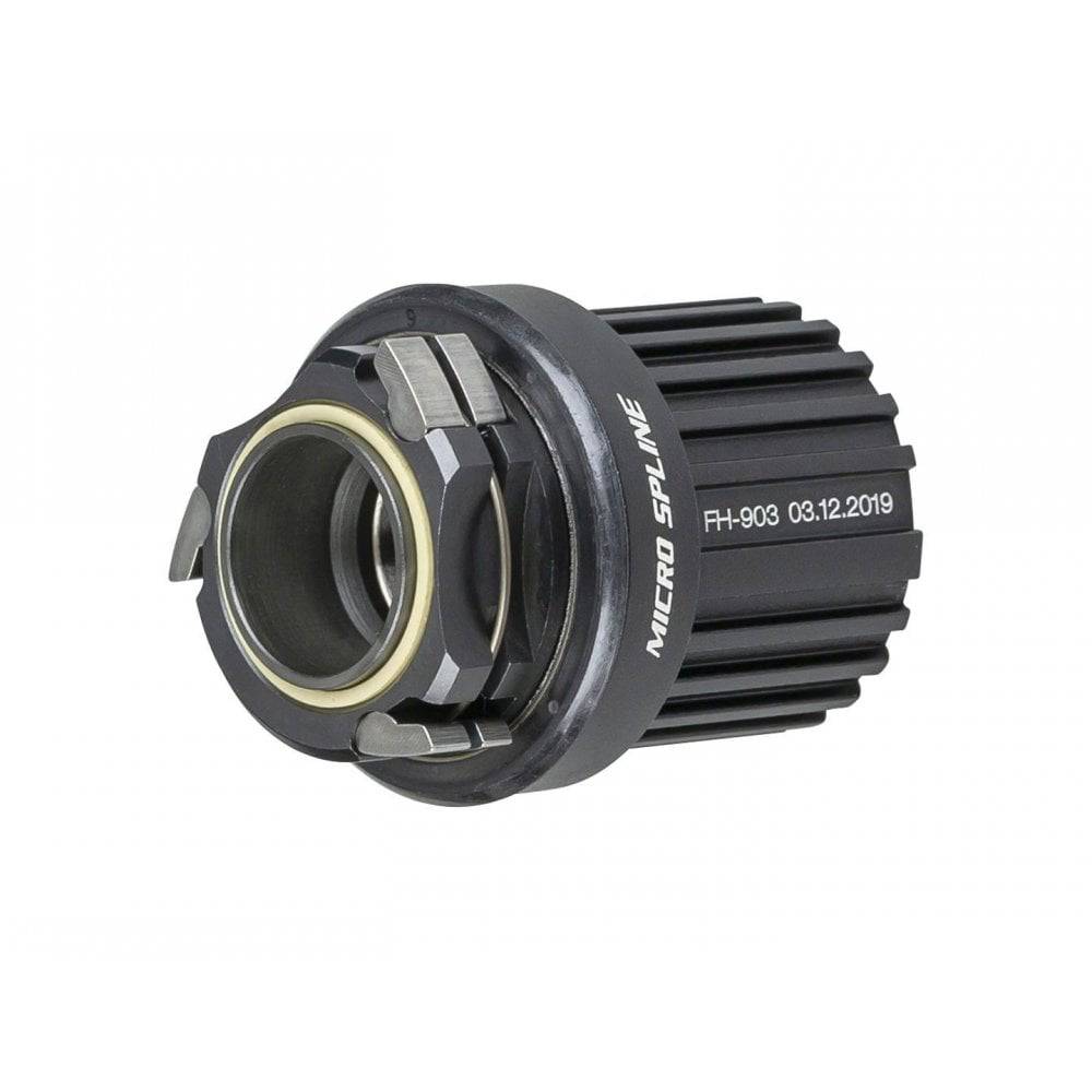 Bontrager MSC-148A Micro Spline v2 12-speed freehub body for 12 mm cassette, black bike component part.