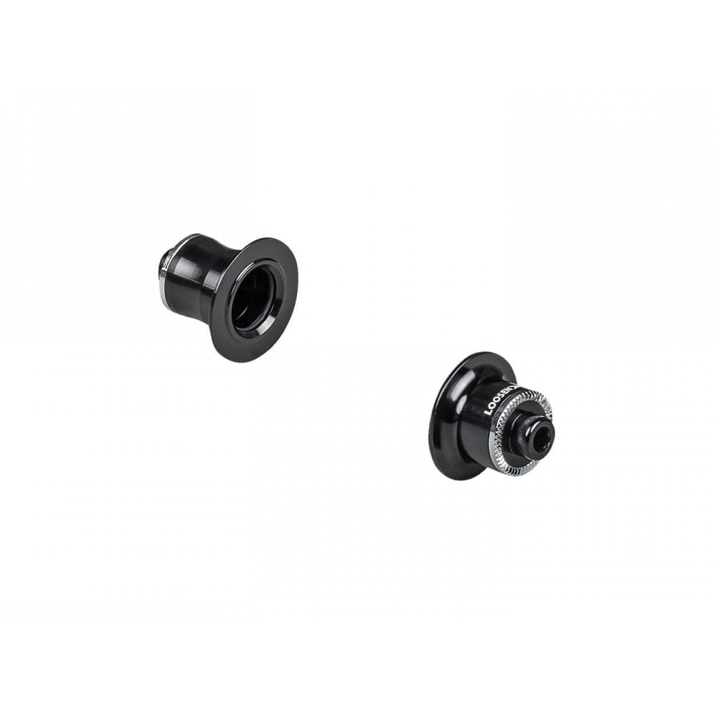 Black Bontrager Entry End Cap for CL81 hub, 135mm old, suitable for front or rear wheel replacement component.