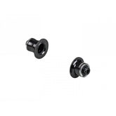 Black Bontrager Entry End Cap for CL81 hub, 135mm old, suitable for front or rear wheel replacement component.